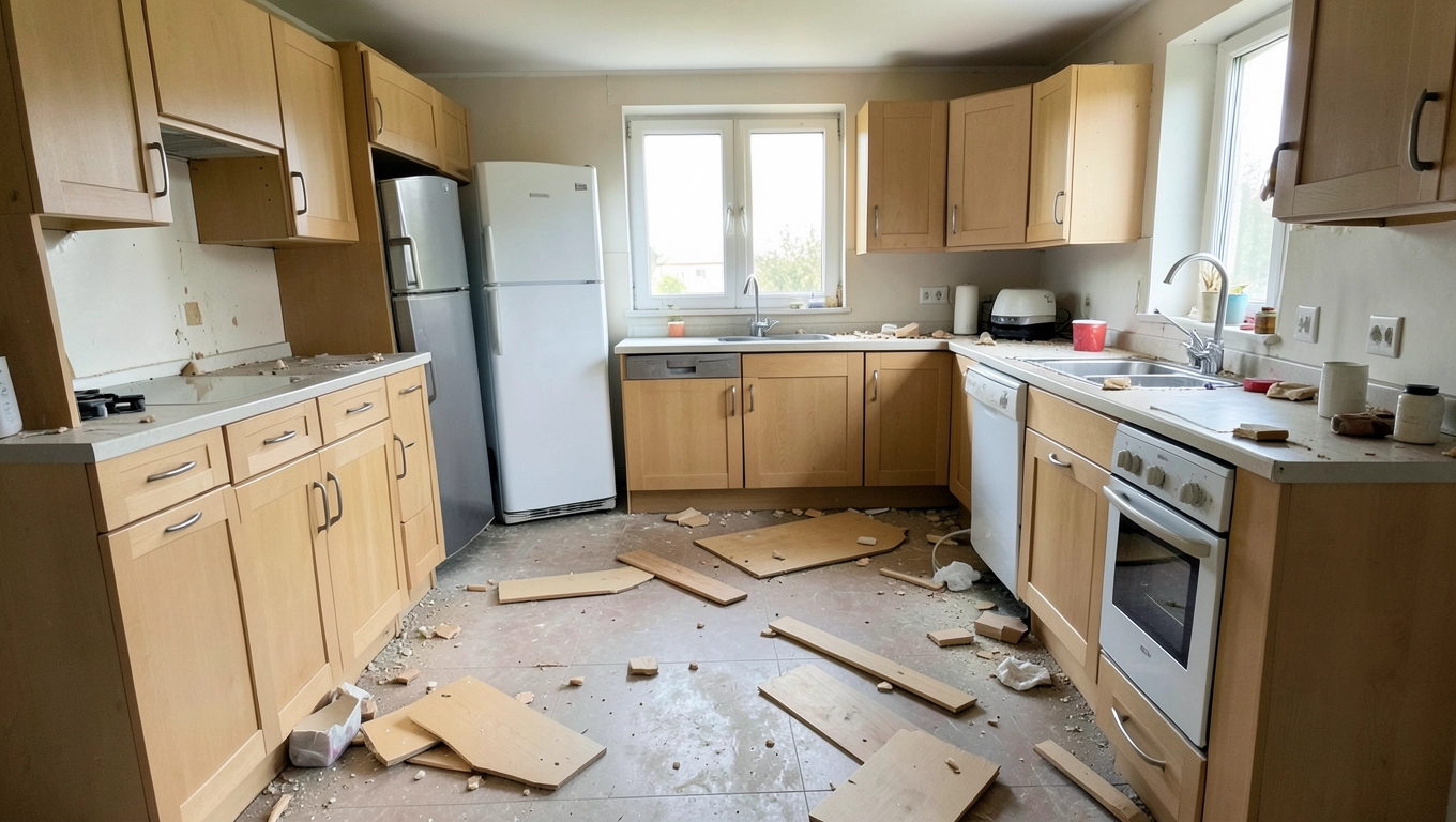 Demontaż mebli i AGD w kuchni – ile kosztuje?